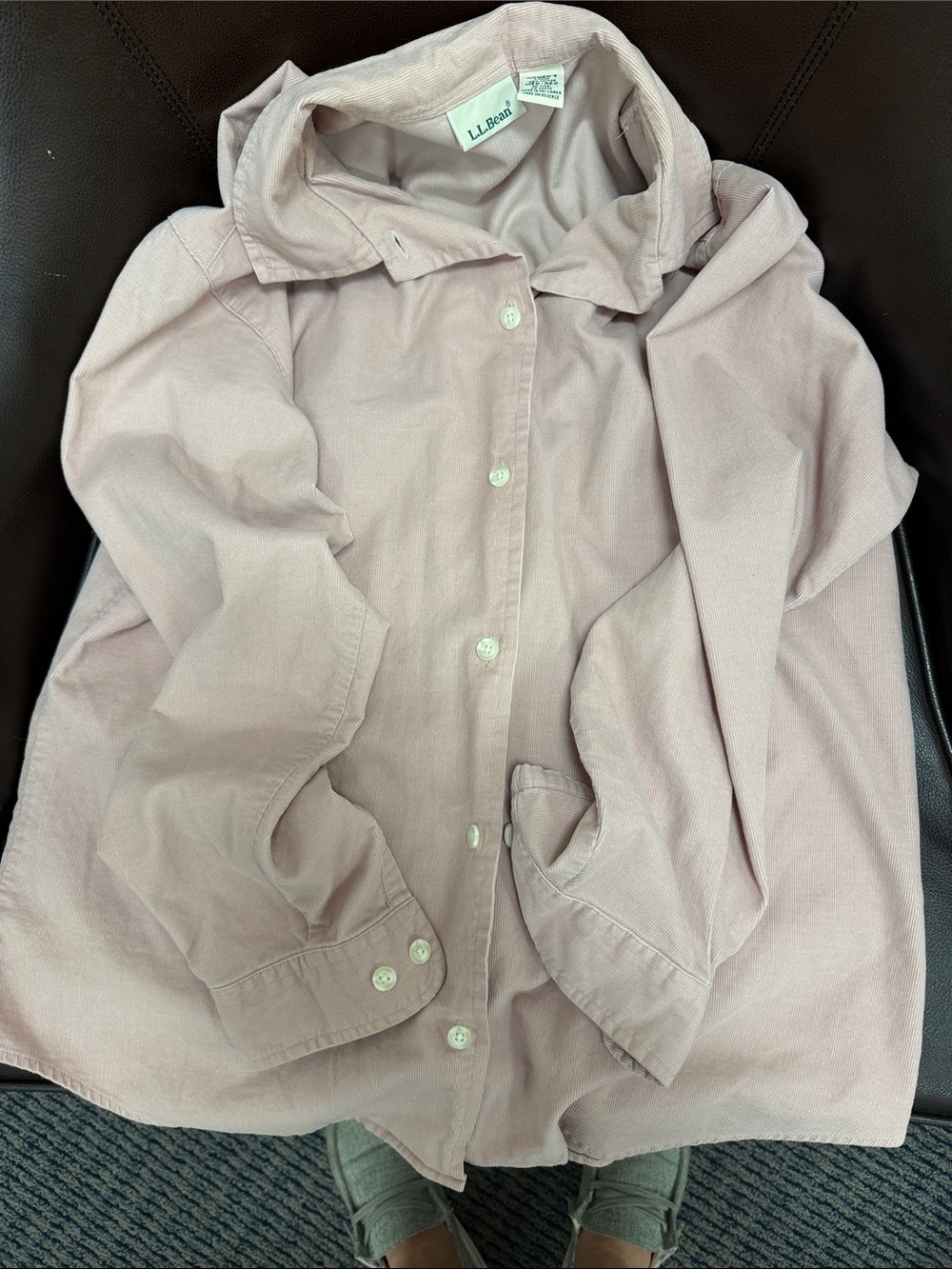 L.L. Bean Women's Pale Pink Corduroy Jacket